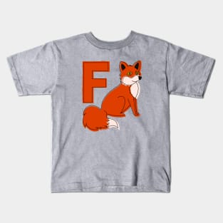 F is for Fox Kids T-Shirt